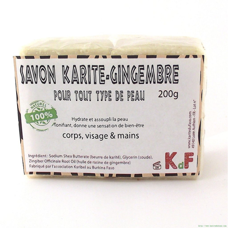 Savon au beurre de karité et au gingembre